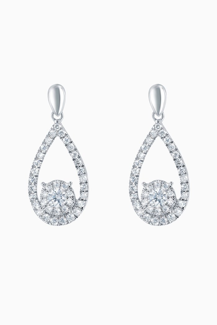 

OneSixEight Diamond Earrings in 18kt White Gold