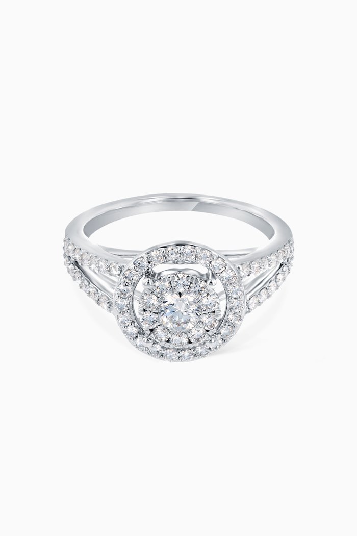 

OneSixEight Diamond Ring in 18kt White Gold