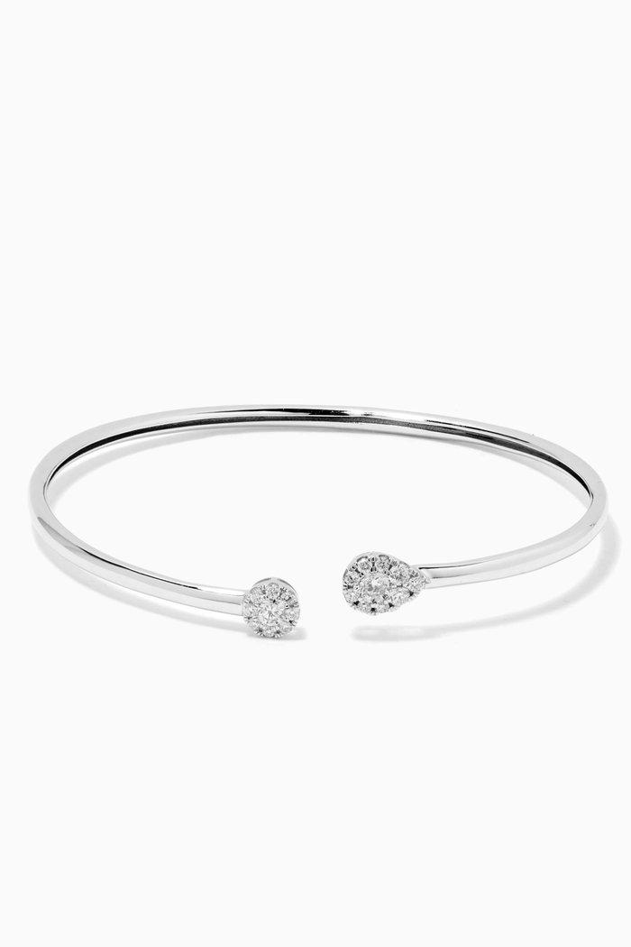 

OneSixEight Diamond Bangle in 18kt White Gold