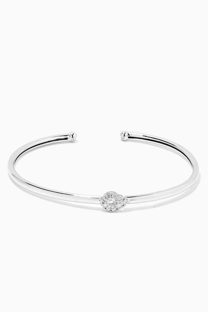

OneSixEight Diamond Bangle in 18kt White Gold