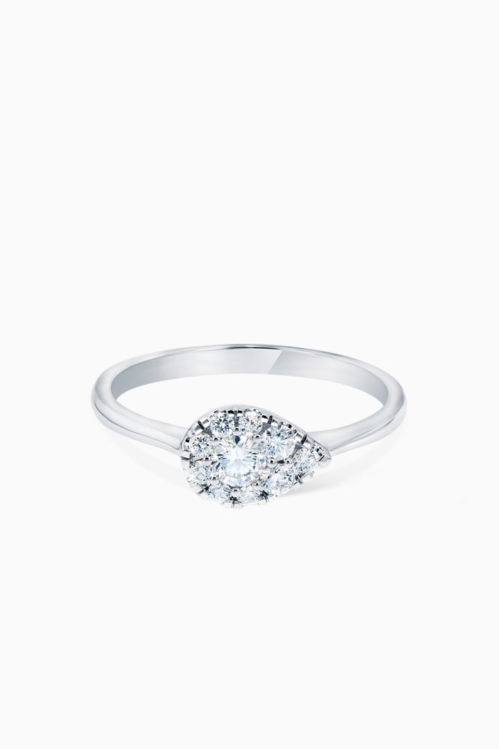 

OneSixEight Diamond Ring in 18kt White Gold