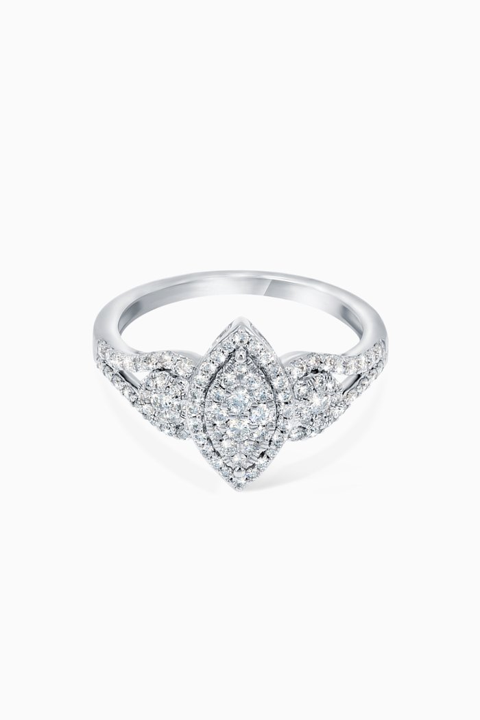 

OneSixEight Diamond Ring in 18kt White Gold