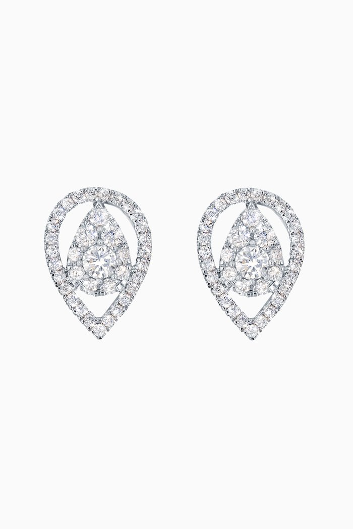 OneSixEight Diamond Earrings in 18kt White Gold