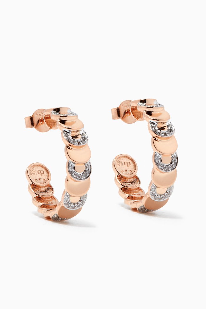 

Revolve Diamond Earrings in 18kt Rose Gold