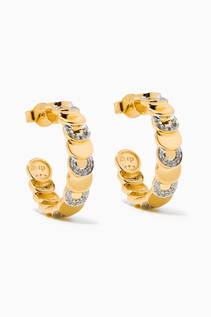 

Revolve Diamond Earrings in 18kt Yellow Gold