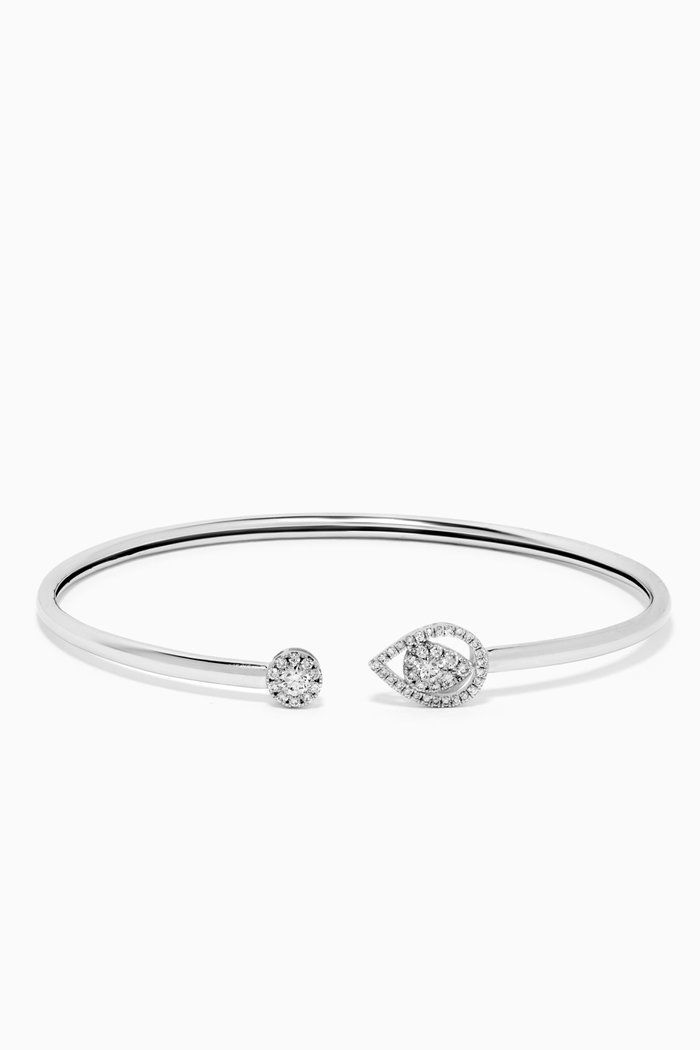 

OneSixEight Diamond Bangle in 18kt White Gold
