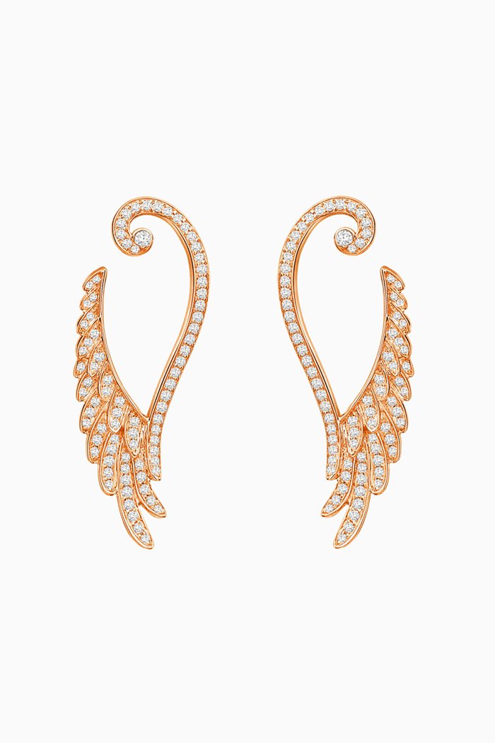 

Wings Embrace Diamond Earrings in 18kt Yellow Gold