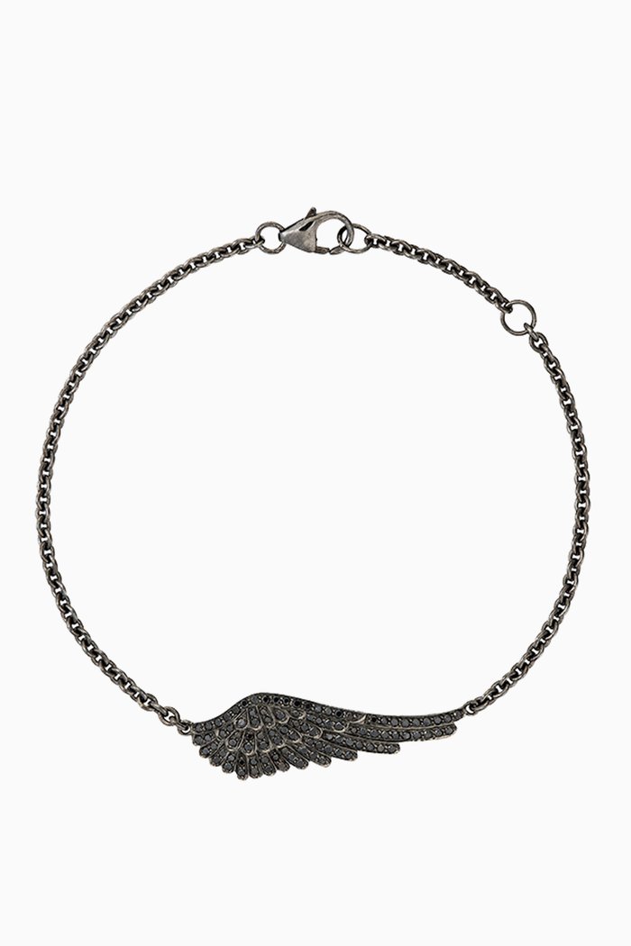 

Wings Classic Black Diamond Bracelet in Black Rhodium-plated 18kt White Gold