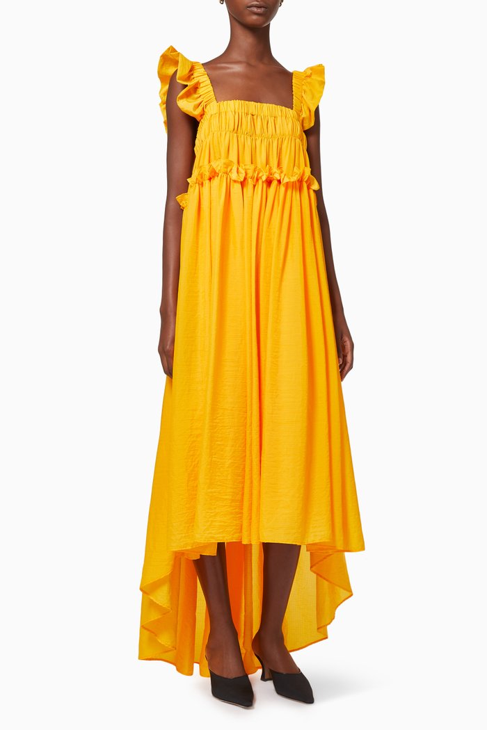 

Alice Dress in Crushed Ripstop, Yellow