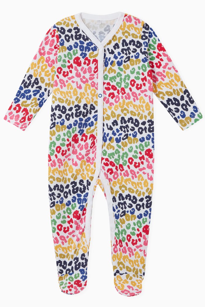 

Rainbow Leopard Bodysuit in Organic Cotton Jersey, Multicolour