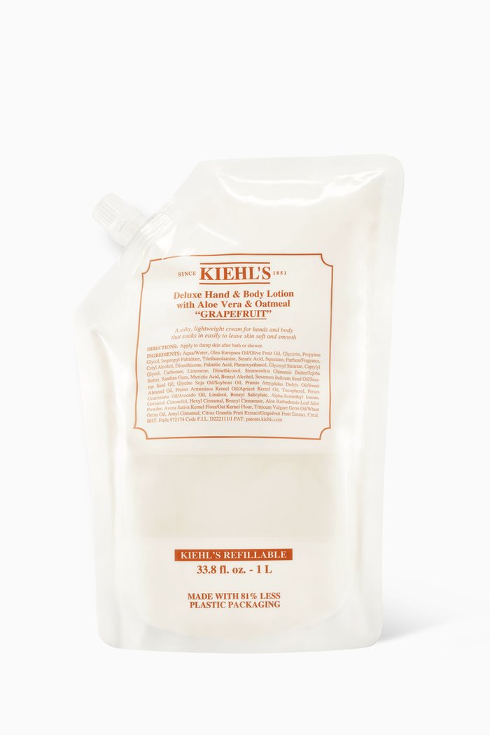 

Grapefruit Deluxe Hand & Body Lotion Refill, 1000ml, Colourless