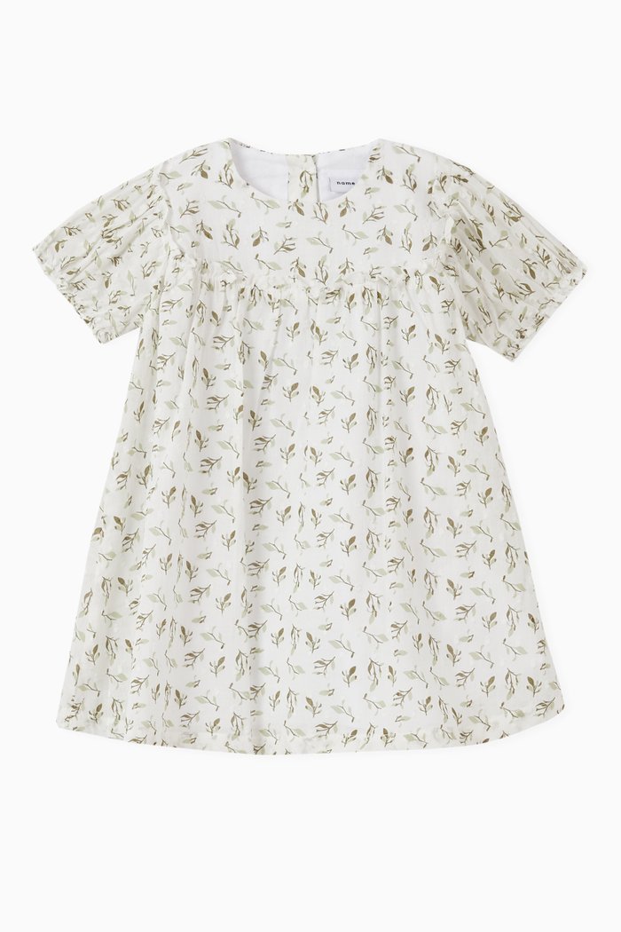 

Leaf Dress in Organic Cotton, White
