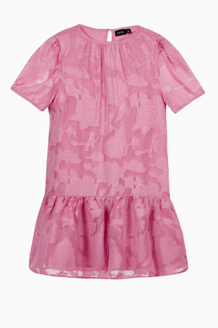 

Floral Woven Dress, Purple