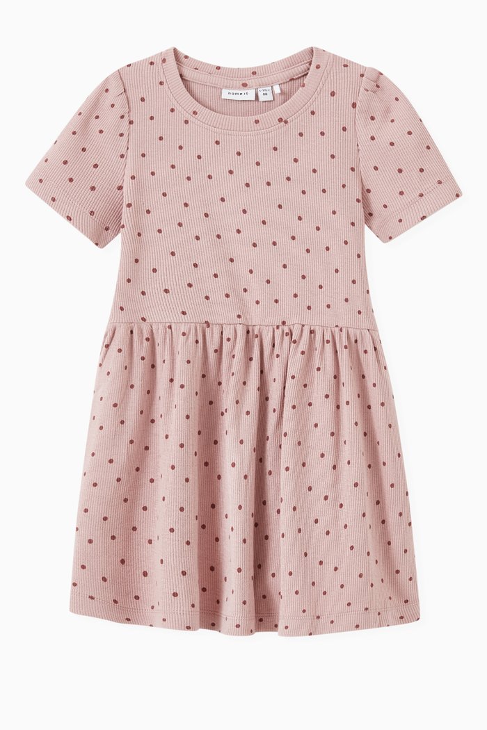 

Deauville Mauve Jille Dress in Organic Cotton, Purple