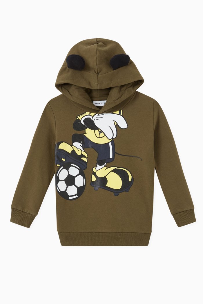 

Disney Mickey Sweatshirt in Organic Cotton, Green
