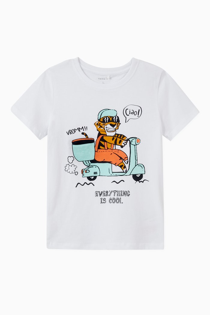 

Graphic T-shirt in Organic Cotton, White
