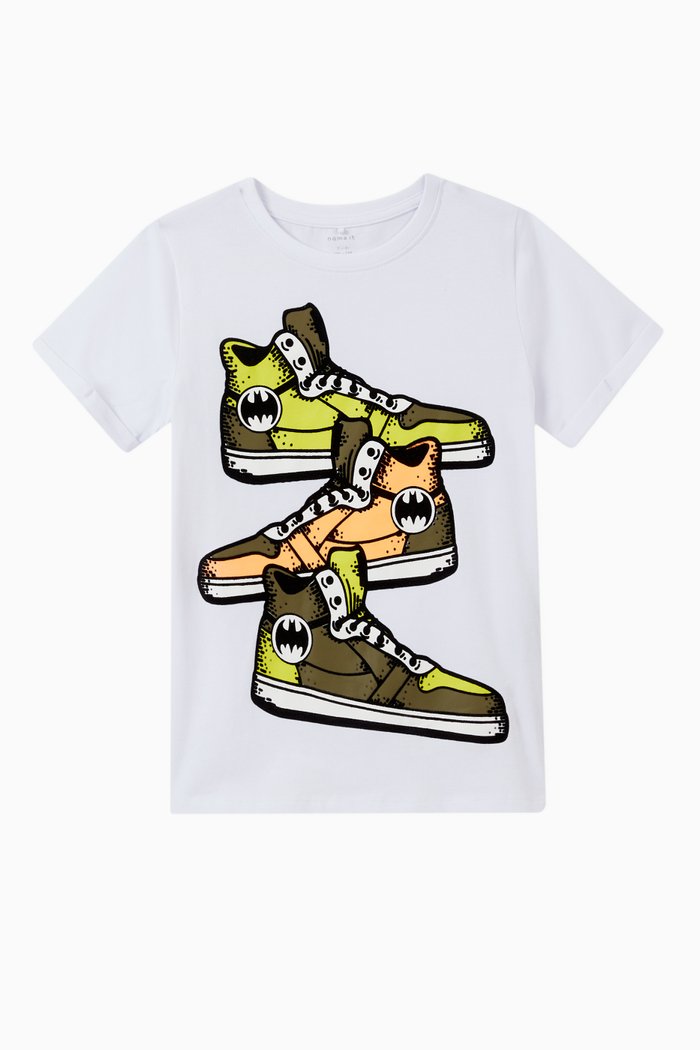 

Graphic Print T-shirt in Cotton, White