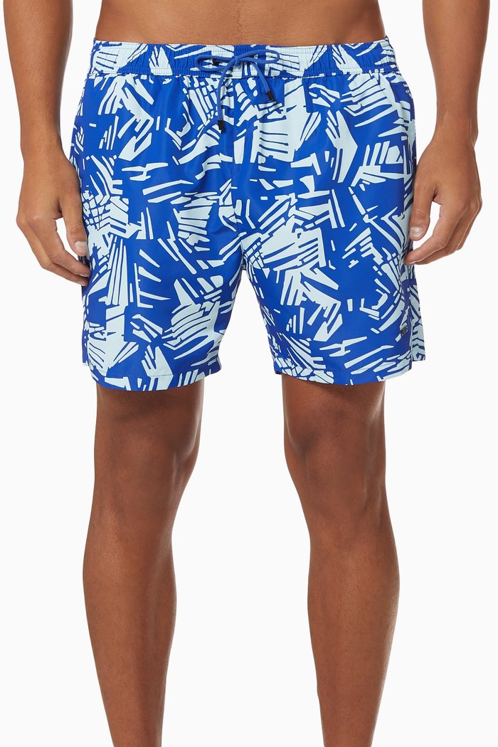 

Lionshark Swim Shorts in Recycled Polyester, Blue