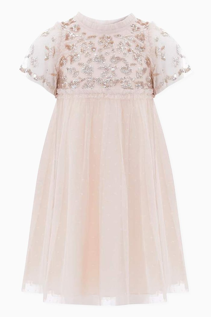 Lilybelle Sequins Dress, Pink