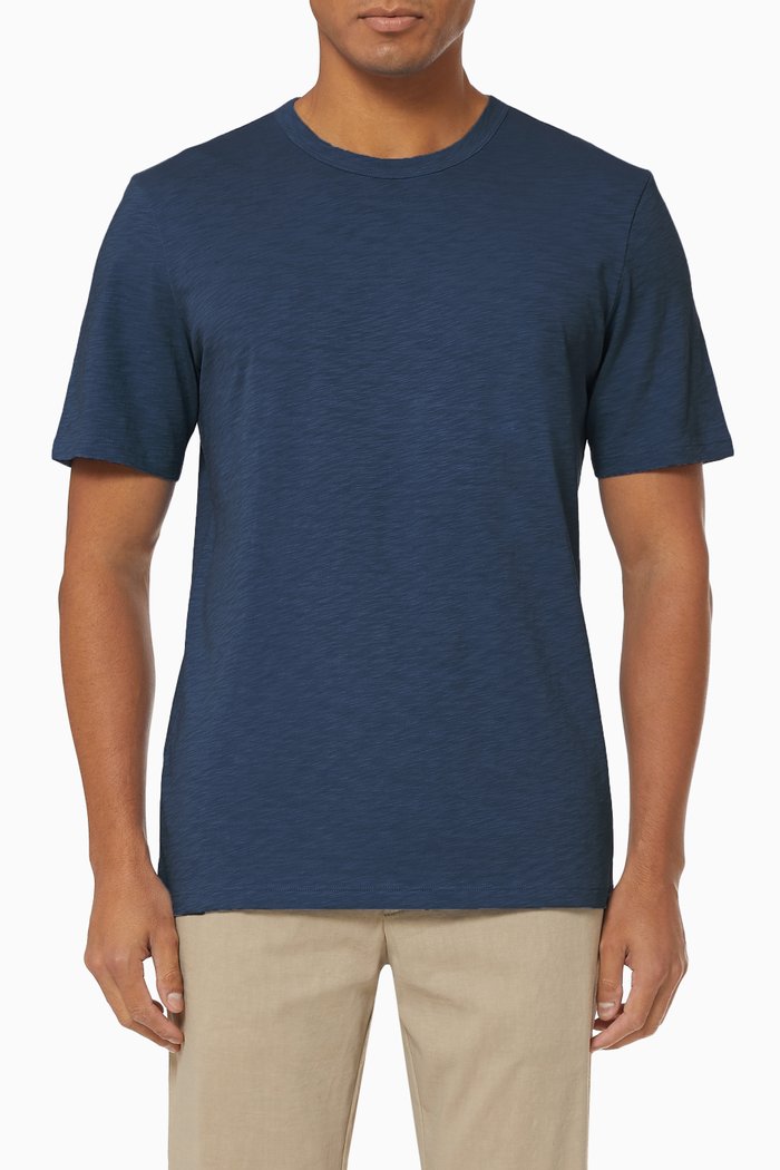 

Essential T-shirt in Slub Cotton, Blue