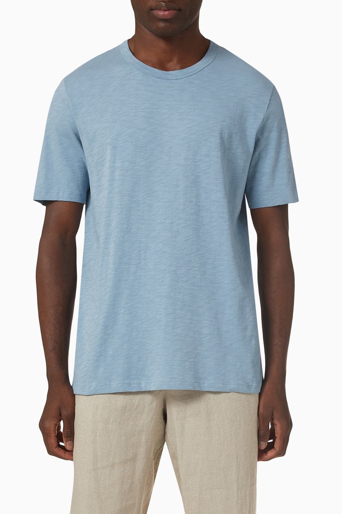 

Essential T-shirt in Slub Cotton, Blue