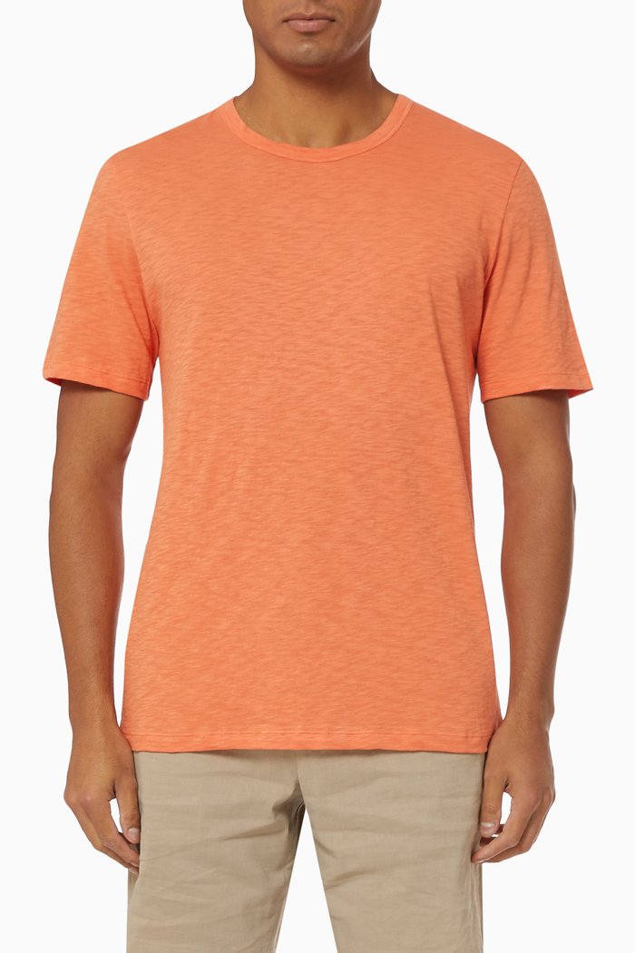 

Essential T-shirt in Slub Cotton, Orange