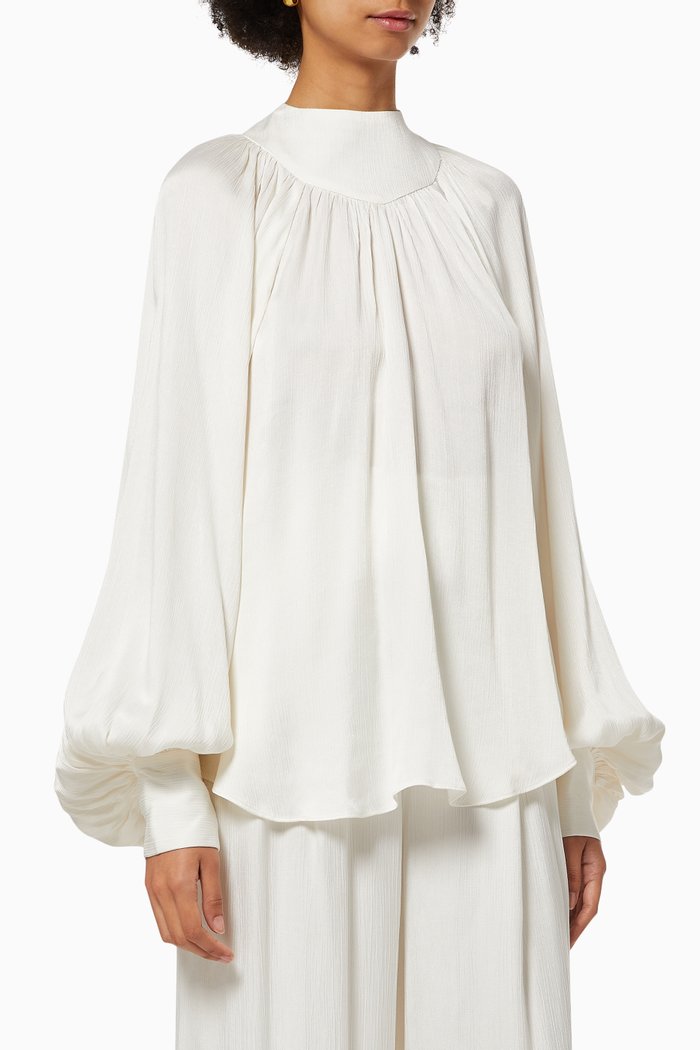 

Juliet Viscose-blend Blouse, Neutral