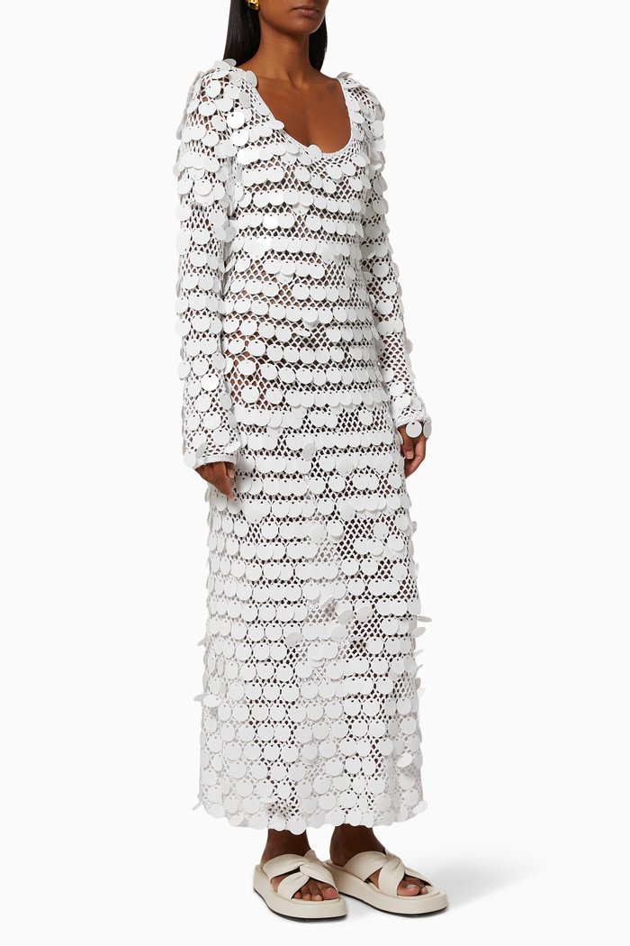 

Patmos Mesh Dress, White