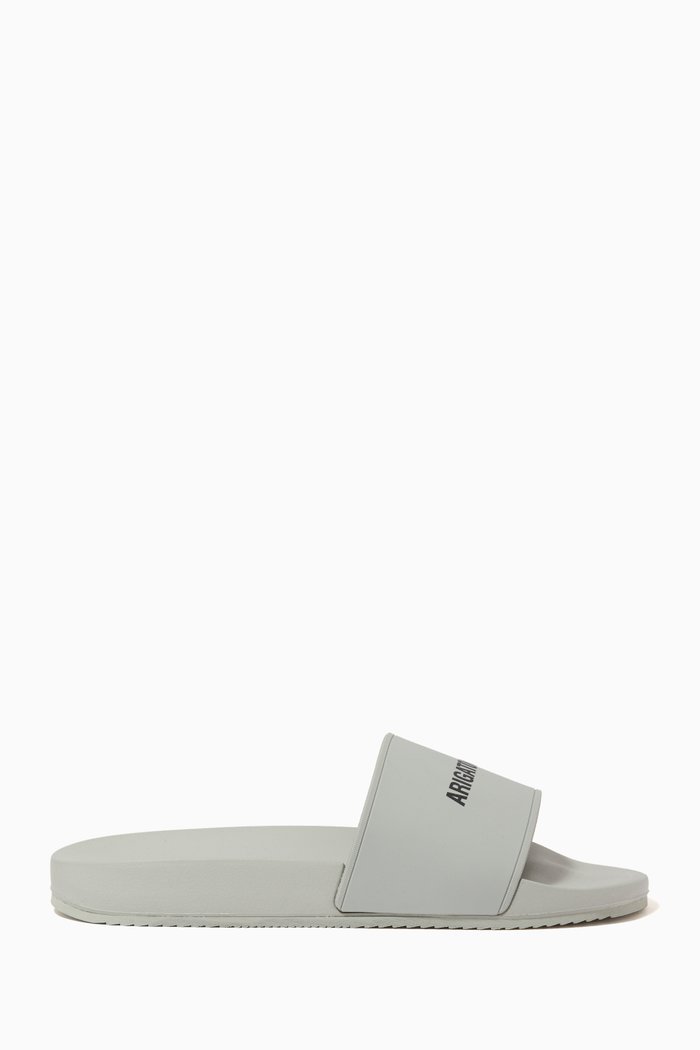 

Pool Slippers in Recycled Rubber, Grey