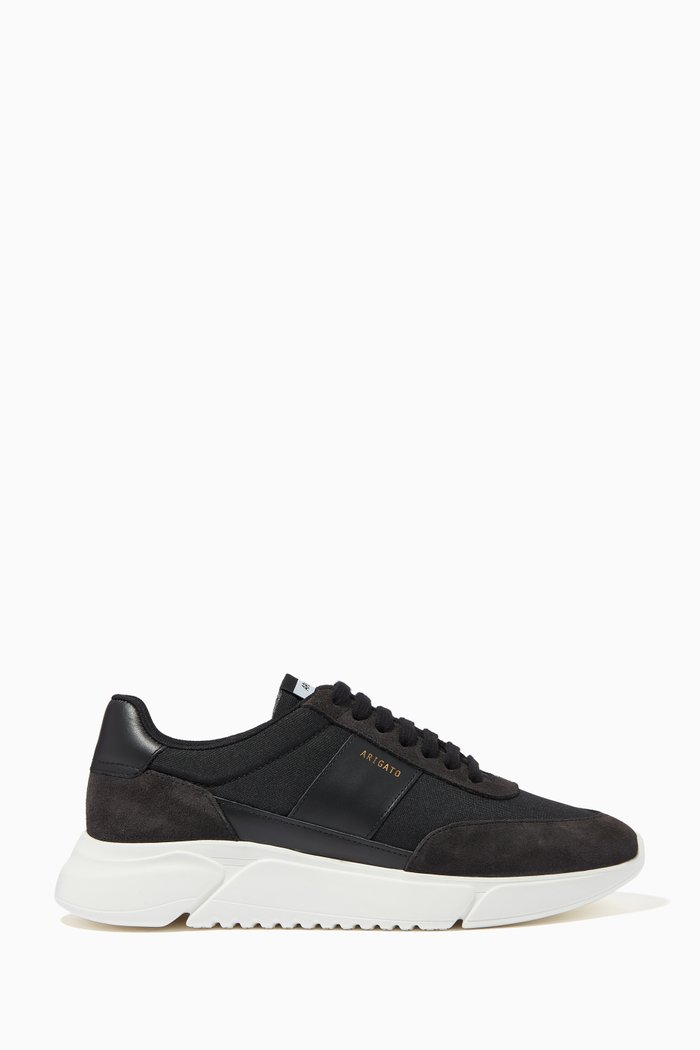 

Genesis Vintage Runners in Leather & Recycled Materials, Black