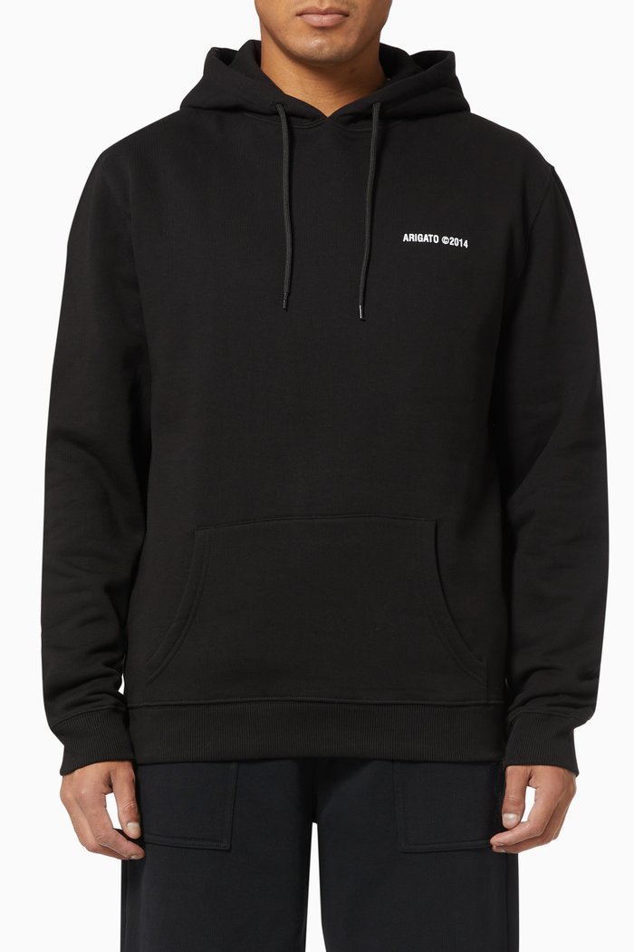 

London Hoodie in Organic Cotton, Black