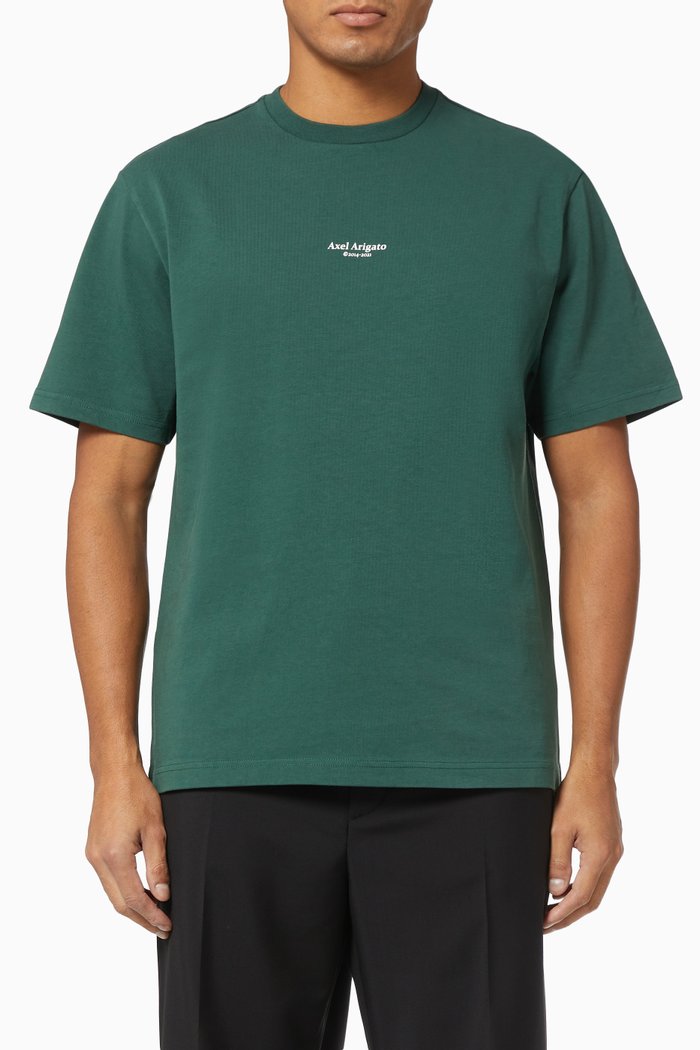 Focus Logo T-shirt in Organic Cotton, Green