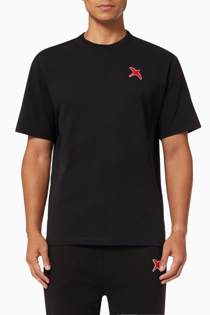 

Rouge Bee Bird T-shirt in Organic Jersey, Black