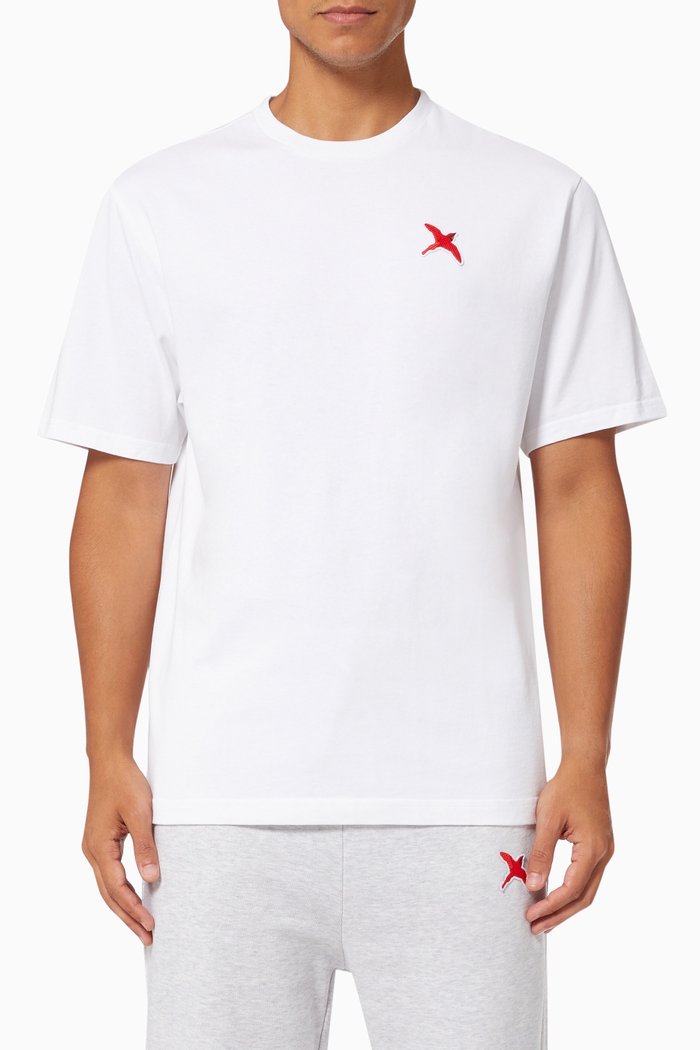 

Rouge Bee Bird T-shirt in Organic Jersey, White
