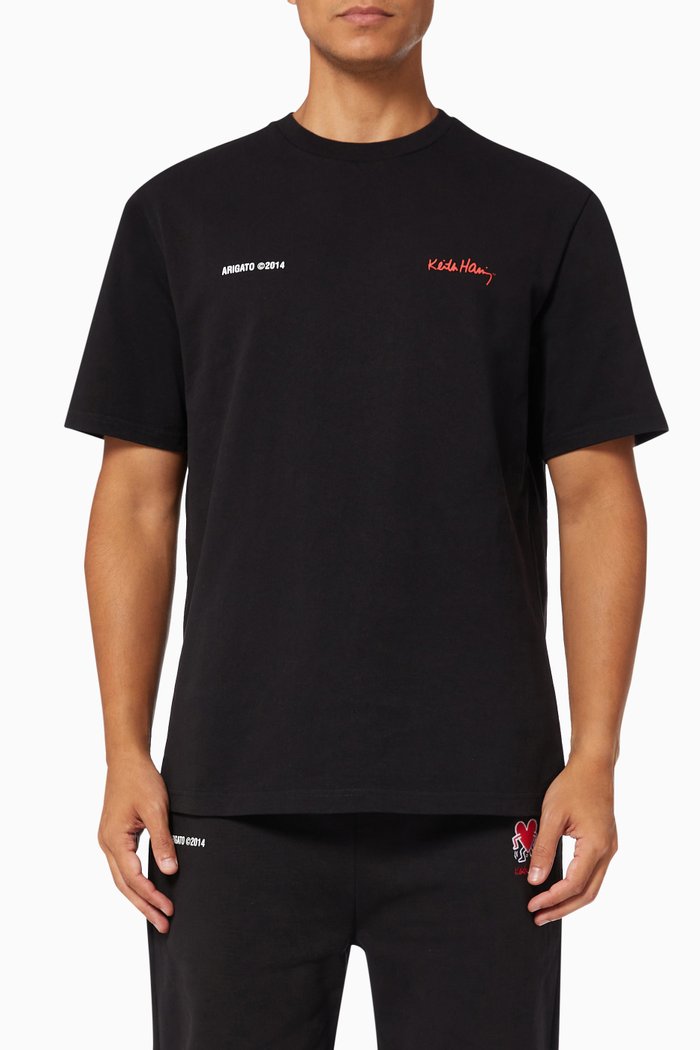 

Keith Haring T-Shirt in Organic Jersey, Black