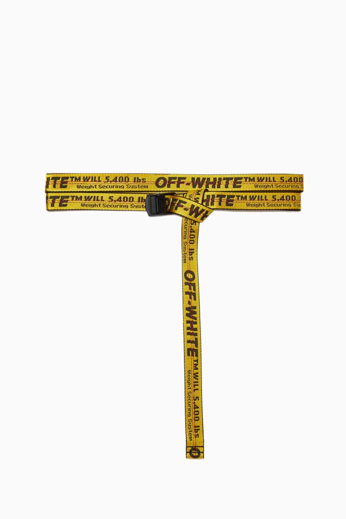 

Mini Classic Industrial Belt in Jacquard Nylon, Yellow