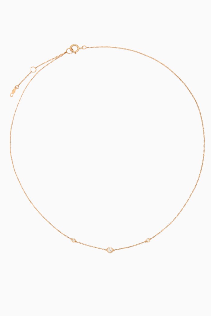 

Fairy Lights Trio Diamond Choker in 14kt Yellow Gold