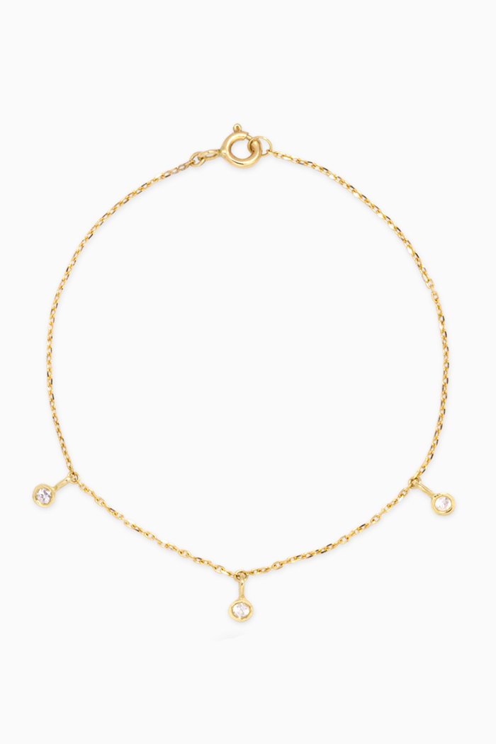 

Dangling Sapphire Bracelet in 10kt Yellow Gold