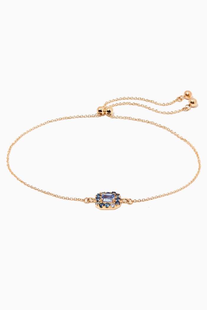 

Floating Sapphire Bracelet in 10kt Yellow Gold