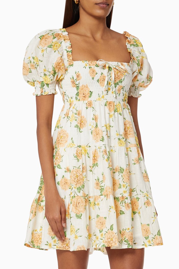 

Kezia Mini Dress in Cotton, Orange