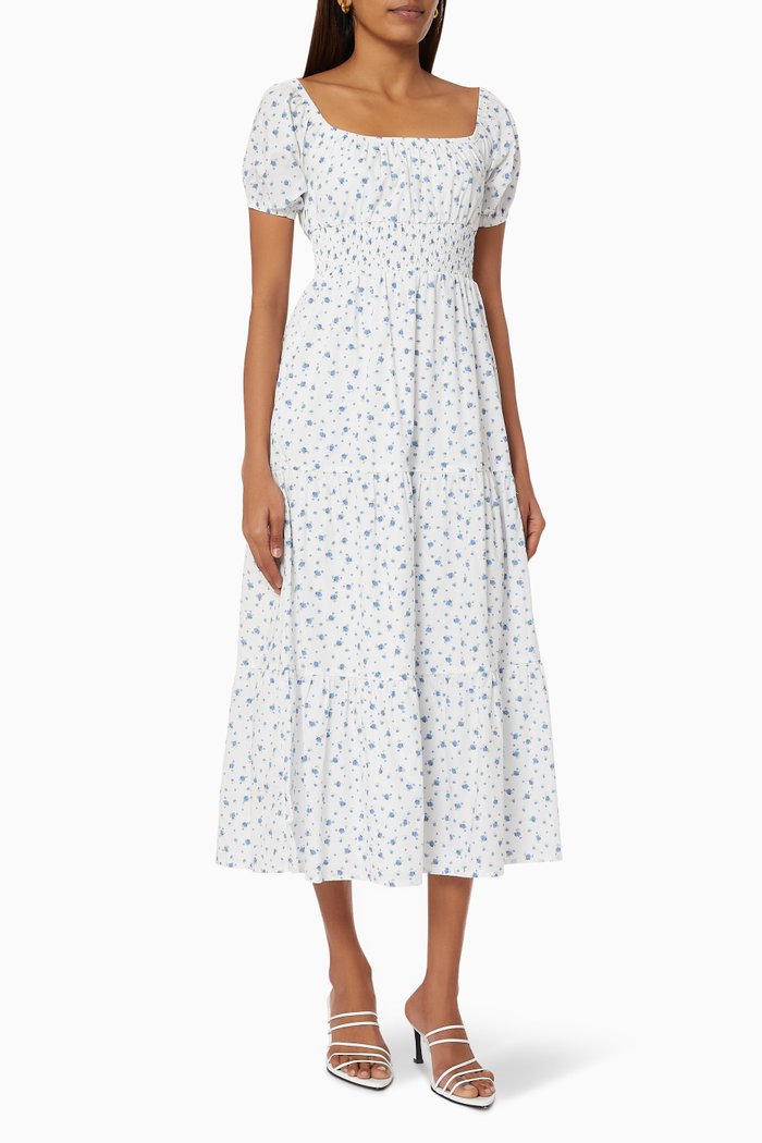 

Matisse Midi Dress in Poplin, Blue