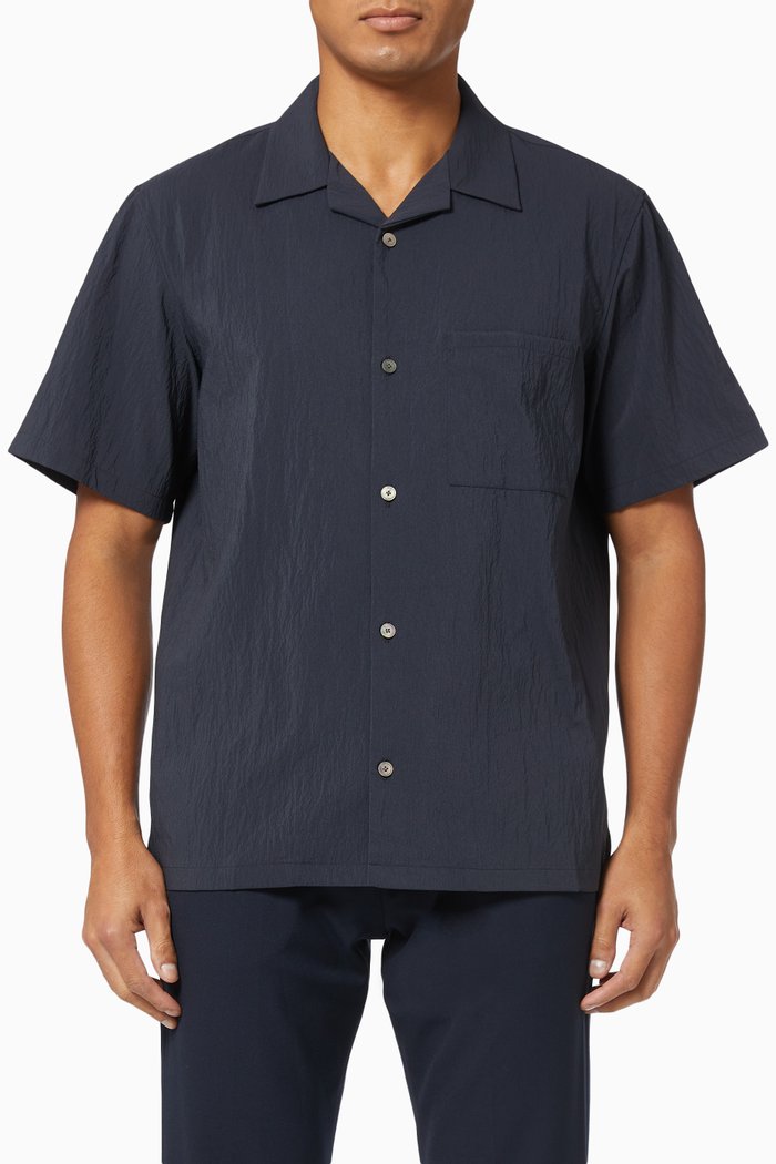 

Noll Kelso Shirt in Textured Nylon, Grey