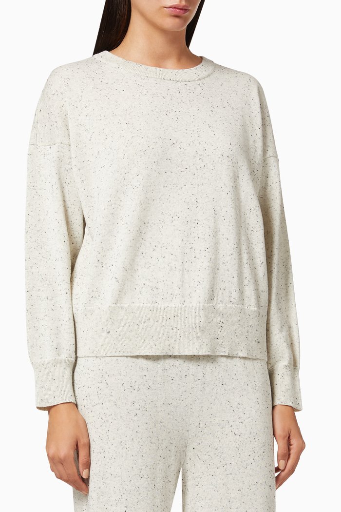 

Cara Relaxed Jumper in Jersey, Neutral