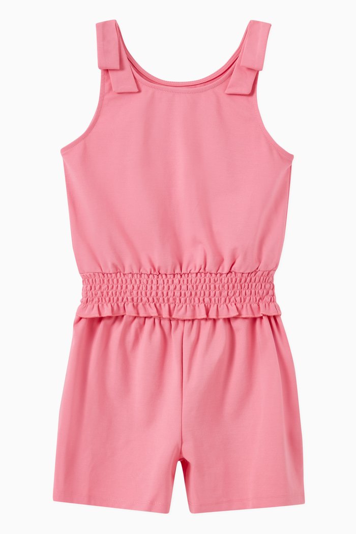 

Smocked Waist Short Set in Jersey, Pink