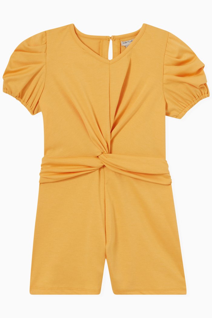 

Cosima Front Twist Playsuit, Yellow