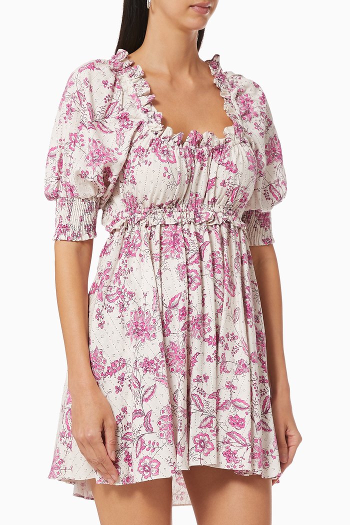 

Ara Linen-blend Mini Dress, Multicolour