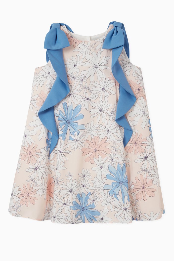 

Star Magnolia Ruffle Trapeze Dress, Multicolour