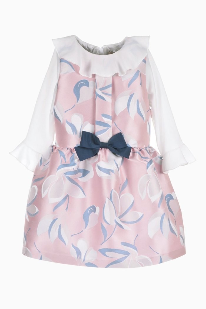 

Magnolia Tea Dress in Jacquard, Pink
