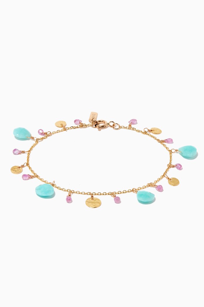 

Amazonite Drop Bracelet in 18kt Gold
