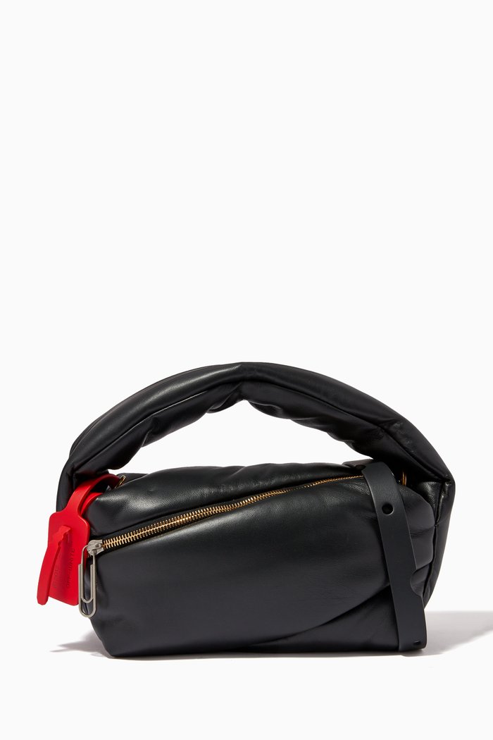 

Pump Pouch in Quilted Leather, Black